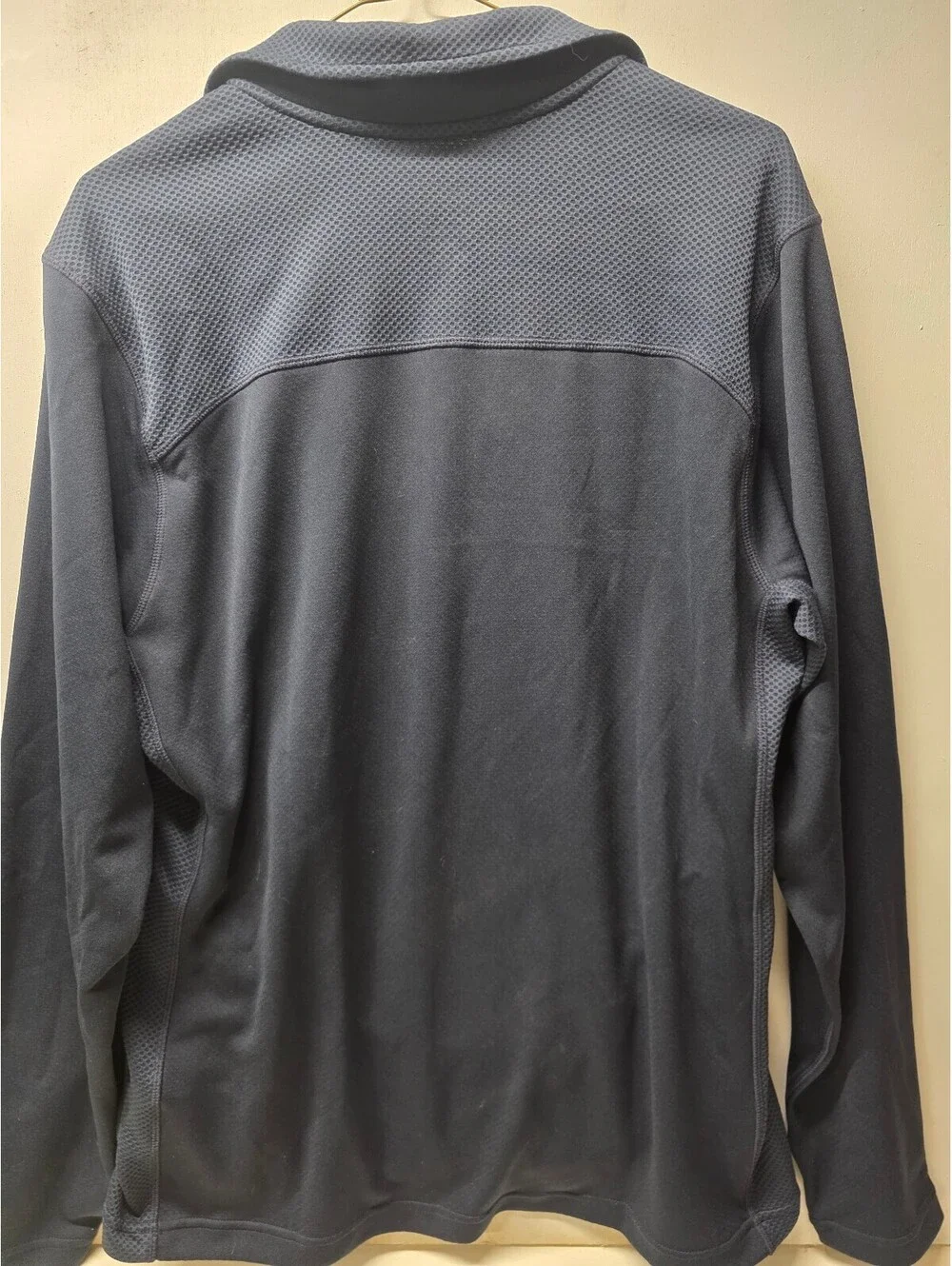 Nike Dri-FIT Men's Medium 1/4 Zip Pullover Navy Long Sleeve Athletic Top